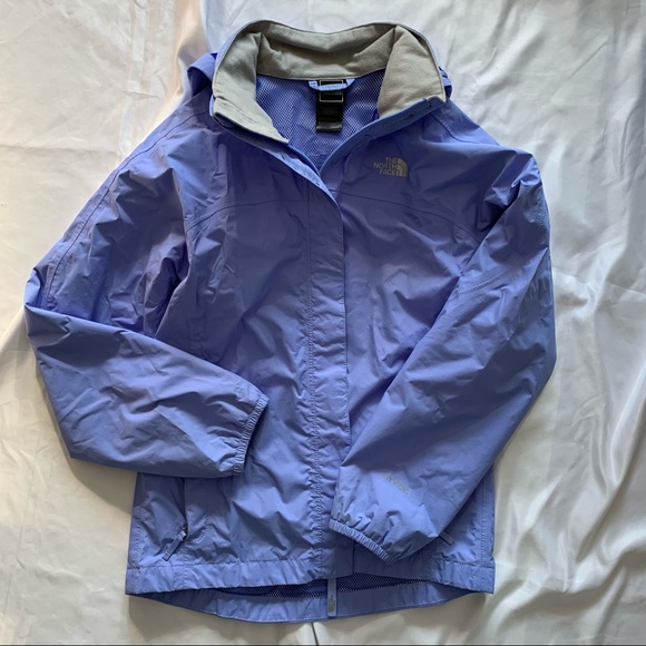North Face Periwinkle Size Large Light Reflective Rain Jacket - Picture 2 of 4